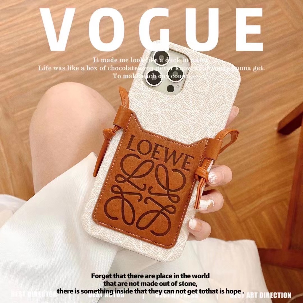 Ốp điện thoại có dây đeo chéo và ngăn đựng thẻ thích hợp cho Iphone 13promax 11 Pro Max 12 Pro Max XSMAX XR XS 7 8plus