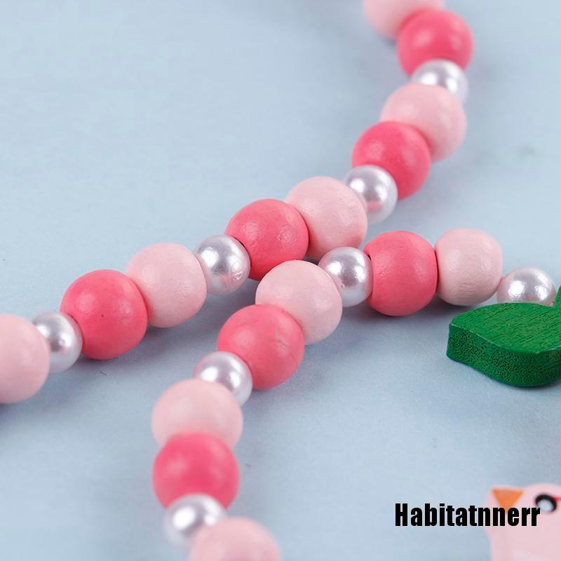 Dây Chuyền Chuỗi Hạt Họa Tiết Hoạt Hình Xinh Xắn Dành Cho Bé Gái