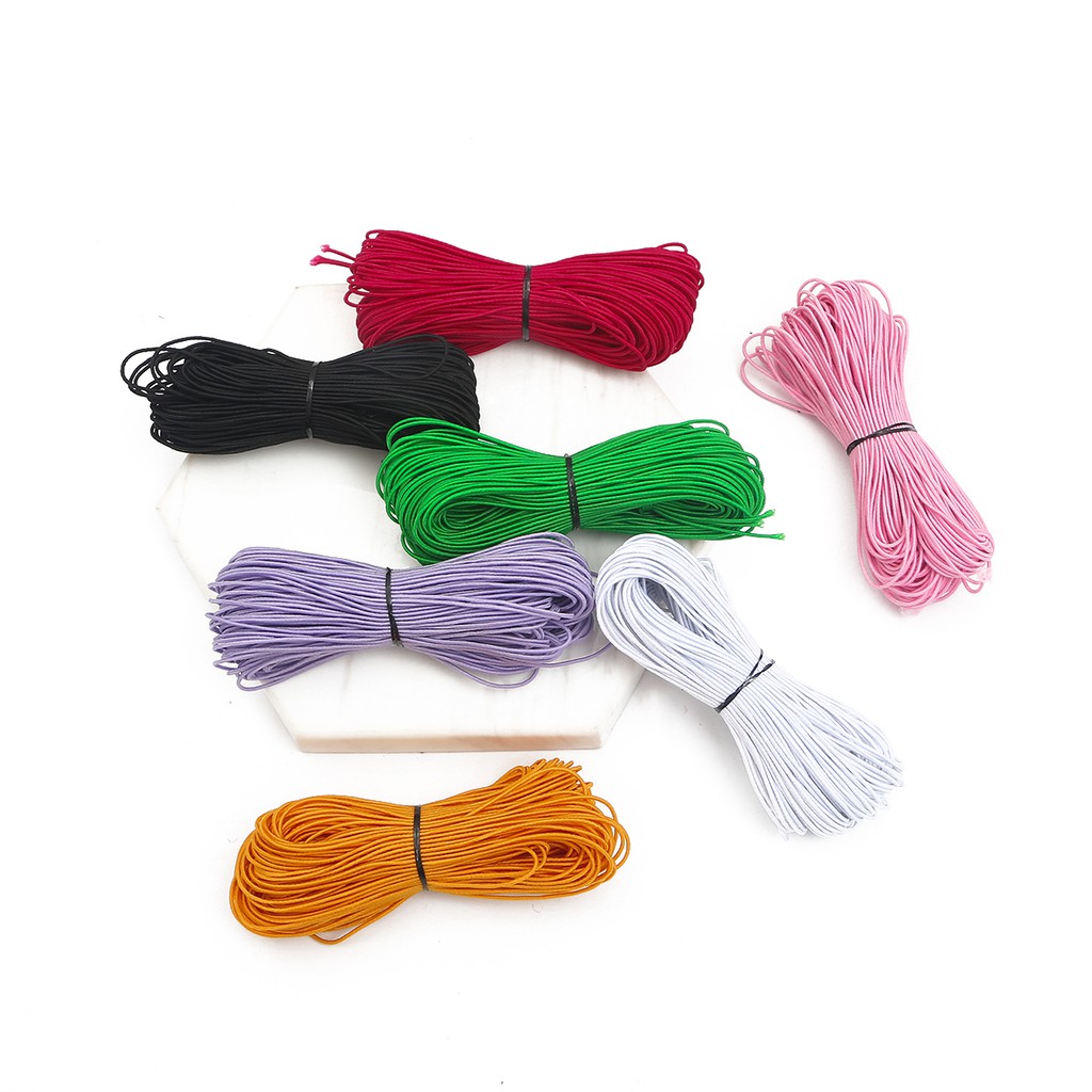 BEADIA Dây Co Giãn 1mm 10 Màu Dài 25m Dùng Để Làm Vòng Tay Handmade