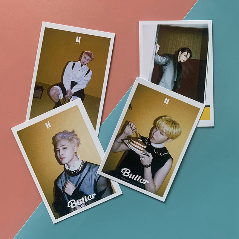 16pcs BTS Butter small card lomo card postcard kpop photocard