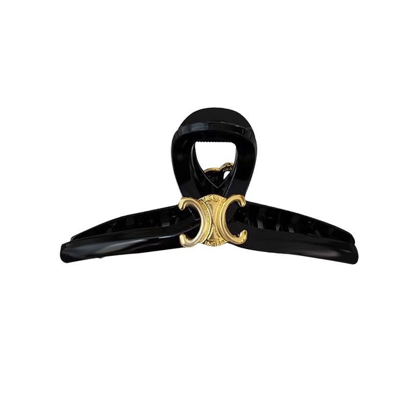 Kẹp Tóc Hình Cá Mập Màu Đen Phong Cách Retro 2022 Cho Nữ