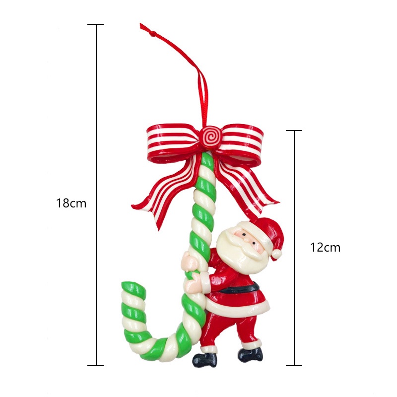 Phụ Kiện Treo Trang Trí Cây Thông Giáng Sinh Hình Ông Già Noel Dễ Thương