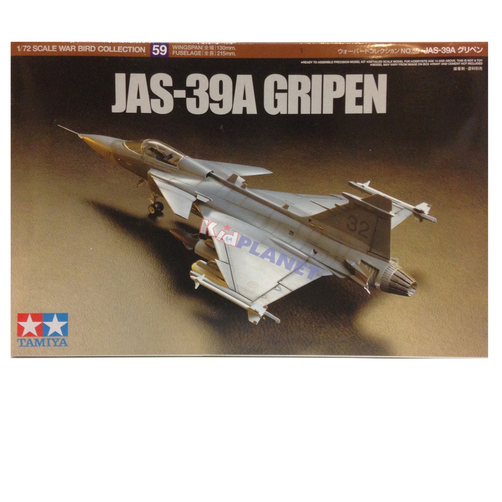 60759 TAMIYA MODEL 1 / 72 JAS-39A Gripen