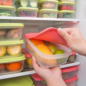 Hộp đựng cơm văn phòng , hộp nhựa đựng thực phẩm thức ăn tủ lạnh, dùng lò vi sóng Fitin Pack 2.2L nắp dẻo Nhật Bản