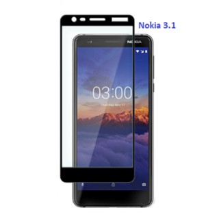 Dán kính cường lực full màn hình 5D Nokia 3.1 phủ màu Tặng ốp dẻo Silicon