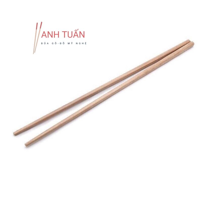 Đũa xào gỗ tự nhiên không cong không mốc 1 đôi dài 38cm