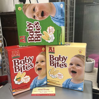 Bánh Gạo Ăn Dặm Cho Bé Baby Bites A1 (hộp 50g - 24 cái) - Từ 6 tháng