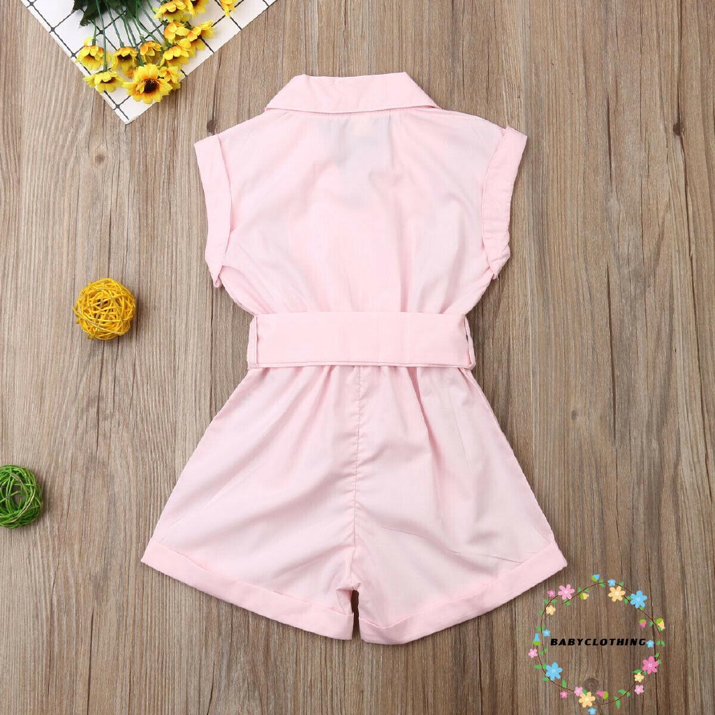 Set áo liền quần hai dây kèm băng đô dễ thương cho bé
