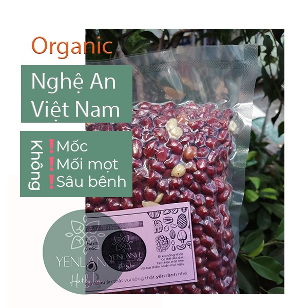 Lạc đỏ hạt nhỏ rang chay không hóa chất 500gr Yenlanhnatural