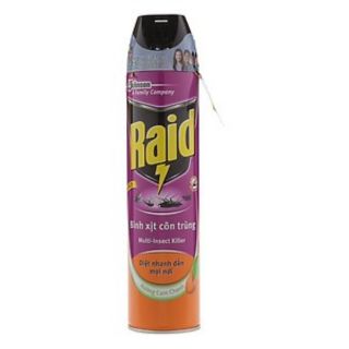 Xịt côn trùng  Raid Fik Hương Cam Chanh 600ml