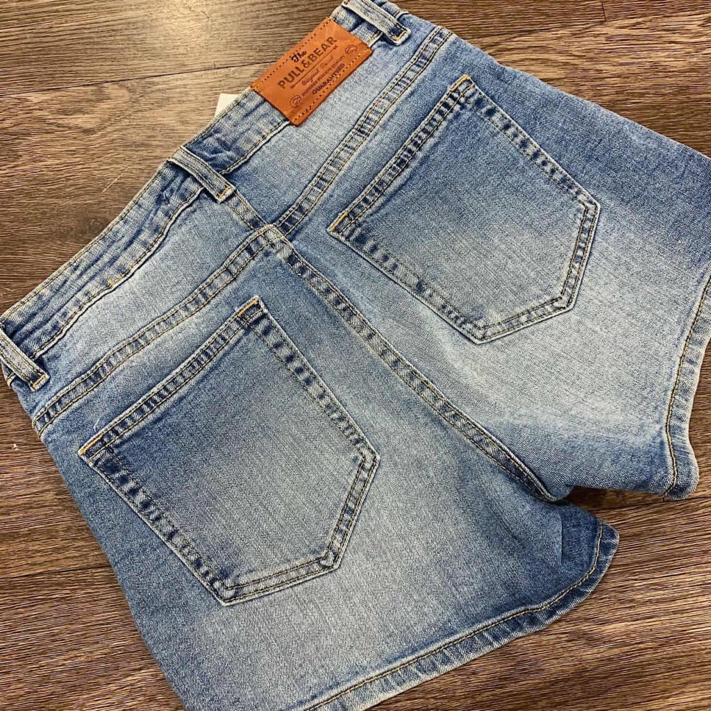 Quần short denim xuất xịn cạp cao - 71Q06
