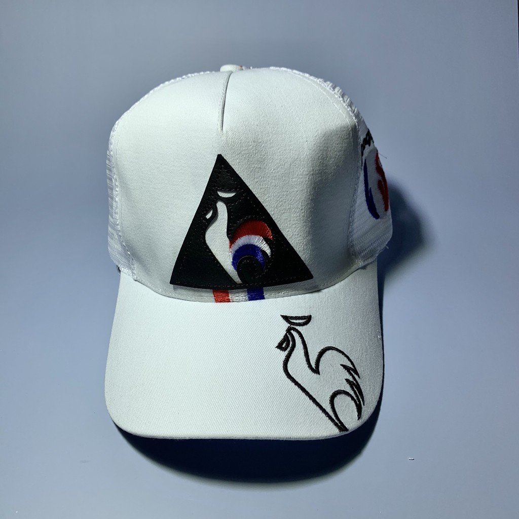 MŨ LƯỠI CHAI NÓN KẾT LƯỚI GÁY LE COQ SPORTIF LOGO GÀ TRỐNG THÊU