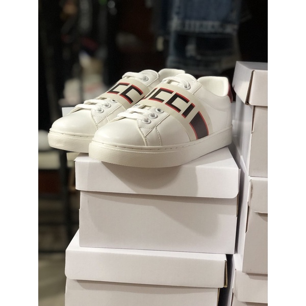 Giày Thể Thao Nam Nữ -Sneaker G.C Đai Chun Màu Trắng full size 35-43 | BigBuy360 - bigbuy360.vn