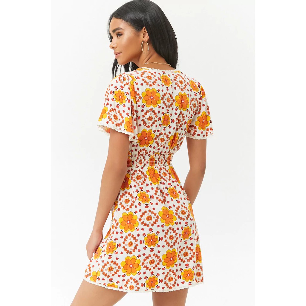 F21 AUTH VÁY HOA DÁNG XÒE