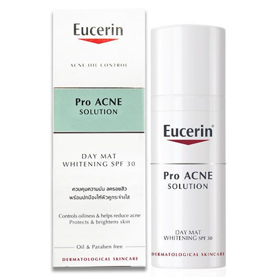 Kem Dưỡng Trắng Dành Cho Da Mụn Eucerin Day Mat Whitening SPF30