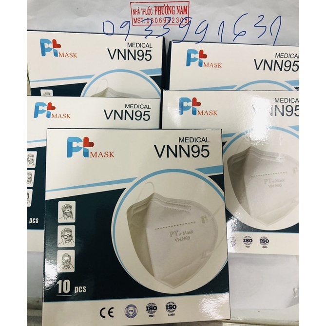 Khẩu trang N95 không van-Hộp 10cái