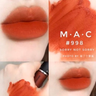 Son kem mac powder kiss 998 sorry not sorry chuẩn auth đủ bill