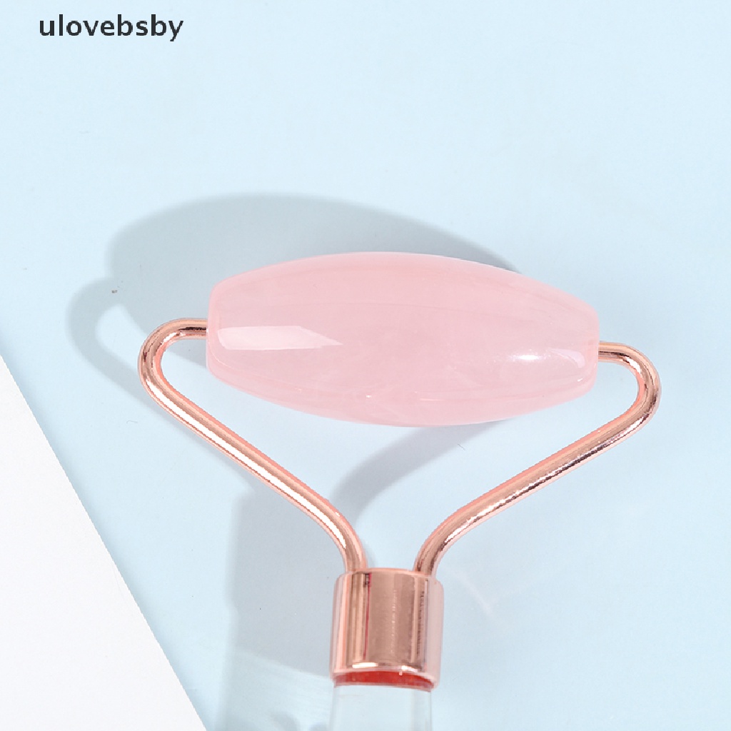 Cây Lăn Massage Mặt Bằng Đá Thạch Anh Hồng Thạch Anh Hồng Nâng Cơ Giảm Nếp Nhăn