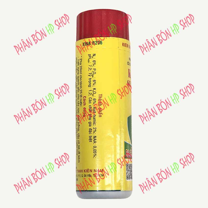 Phân Bón Lá NPK Sinh Học Có Chất Điều hòa Sinh Trưởng KINA R206 (ống 20ml) - Super ROOT 2D, Ra Rễ, Bung Chồi Cực Mạnh