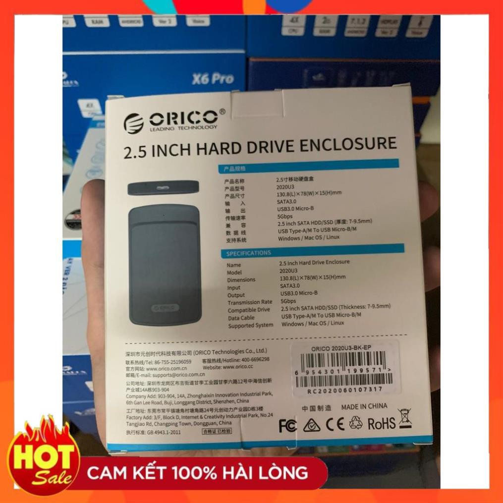 [Chính Hãng] Box ổ cứng SSD Orico 2020U3 USB 3.0