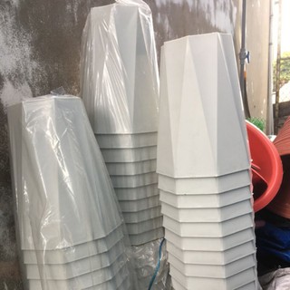 5 cái chậu kim cương ĐẠI D30CM x40Cm