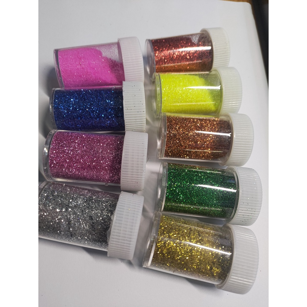 Bột nhũ kim tuyến đóng lọ 20gr cho các bạn làm slime, epoxy, trang trí kẹp tóc, vỏ ốp điện thoại, DIY