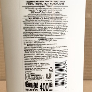 Dầu xả Tresemme Keratin Smooth Thái Lan 400ml .