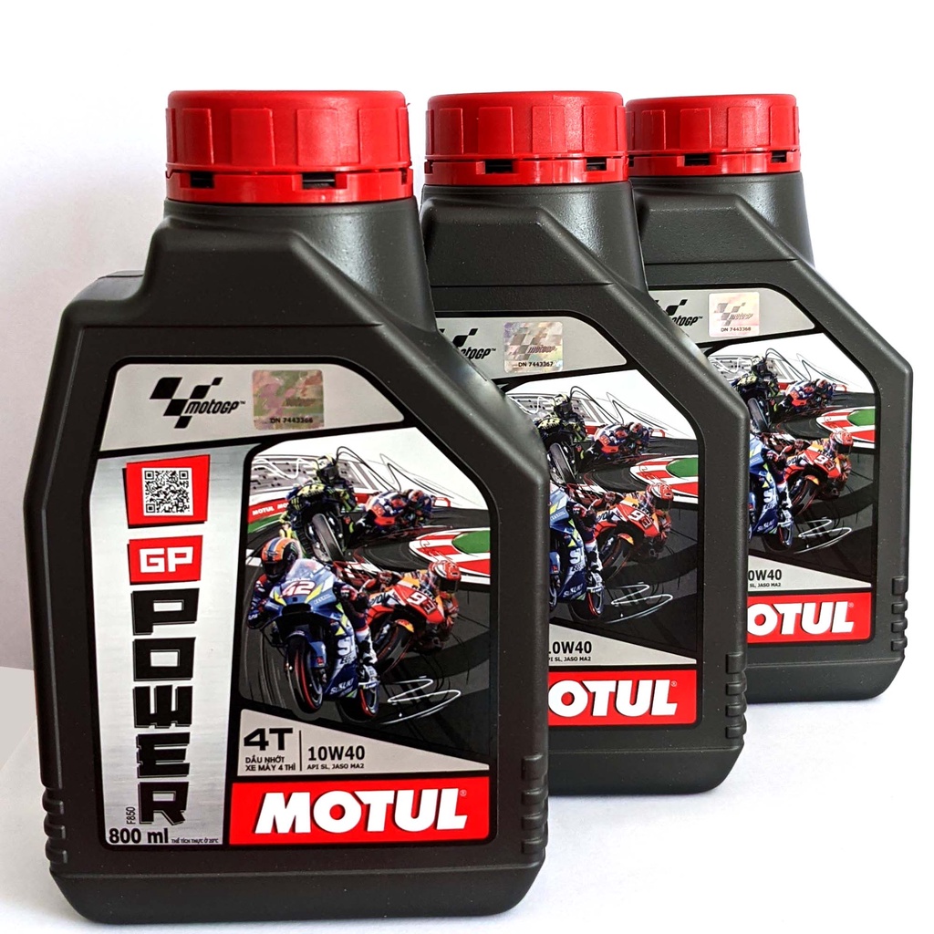 [Mẫu Mới] Dầu nhớt Motul GP Power 4T 10w40 MA2 chai 1L -  Dầu nhớt xe số và tay côn cao cấp