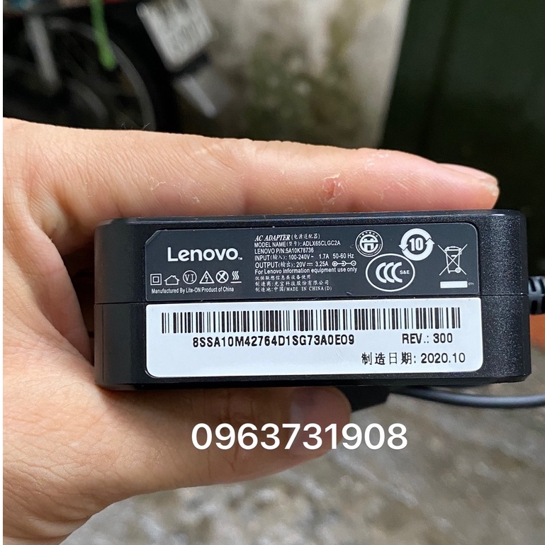 Dây sạc laptop Lenovo Ideapad 330s, 330s-14IKB, 330s-14IKBR zin theo máy
