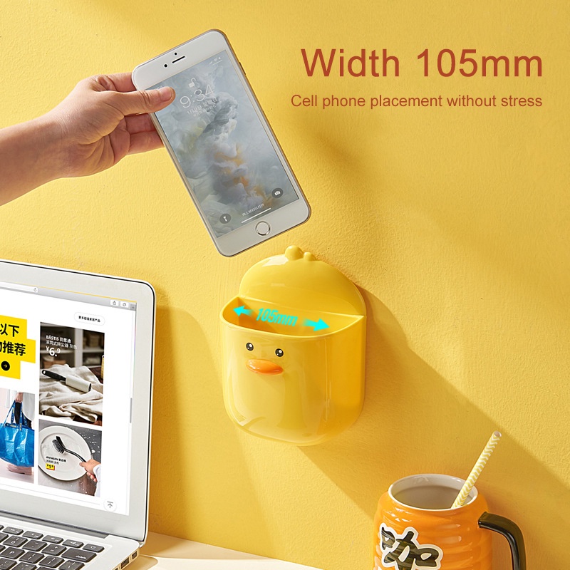 Hộp Đựng Bàn Chải Đánh Răng Gắn Tường Hình Chú Vịt Dễ Thương Tiện Dụng Cho Phòng Tắm