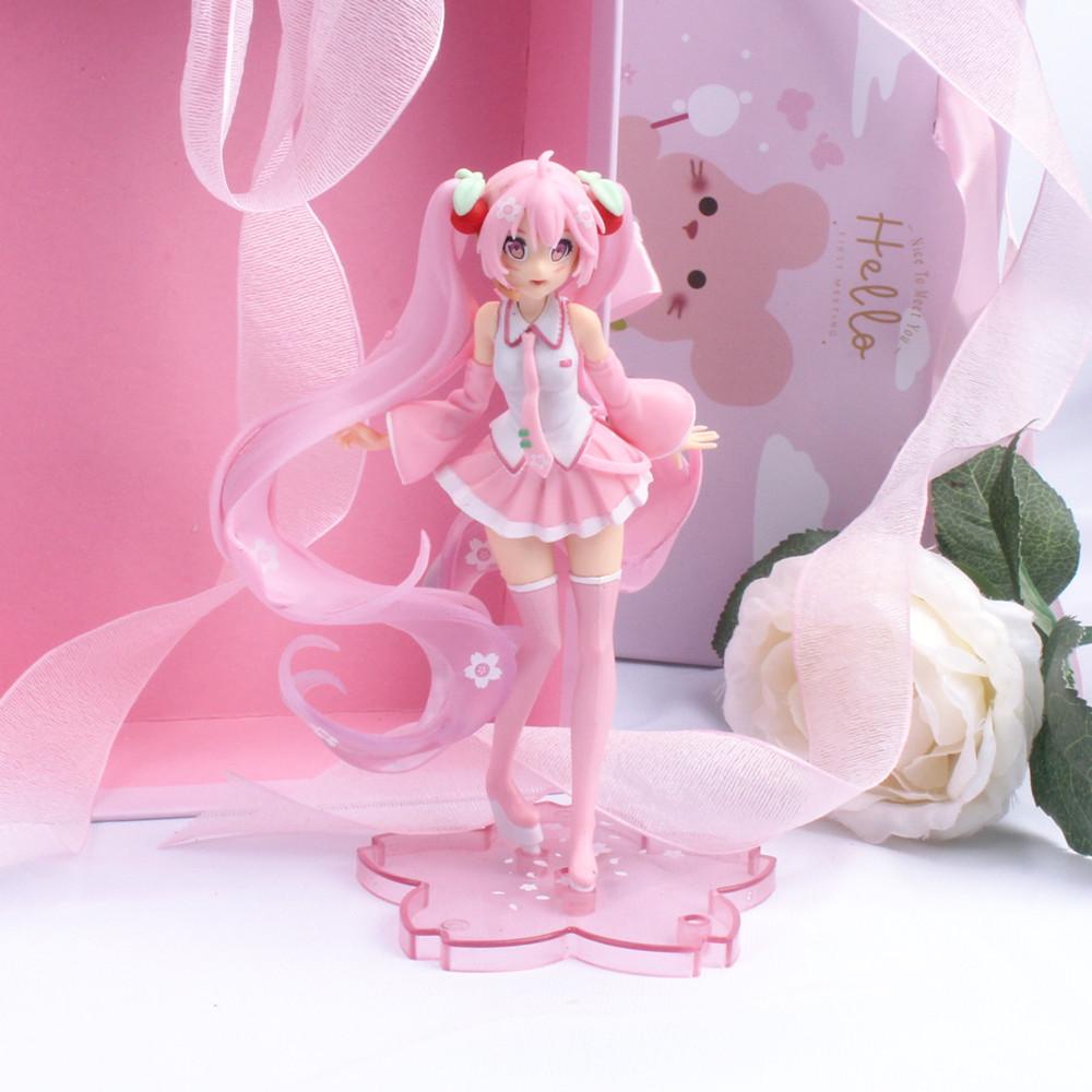 Mô Hình Đồ Chơi Nhân Vật Hatsune Miku Sakura Màu Hồng Dễ Thương