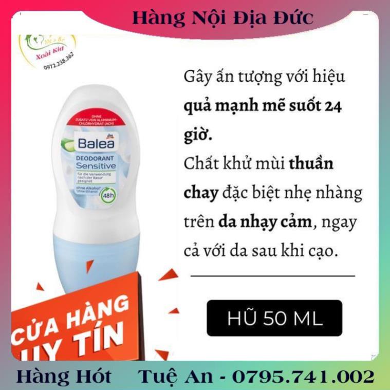LĂN VÀ XỊT KHỬ MÙI BALEA, KHỬ MÙI, NGĂN MỒ HÔI LÊN ĐẾN 48H, 50ML -150ML, HÀNG NỘI ĐỊA ĐỨC  .