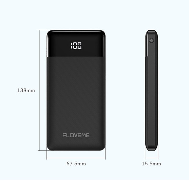 Pin sạc dự phòng 10000mAh có màn hình hiển thị