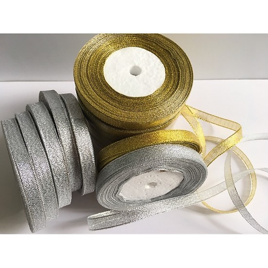 Ruy băng kim tuyến bản 1cm dài 22m