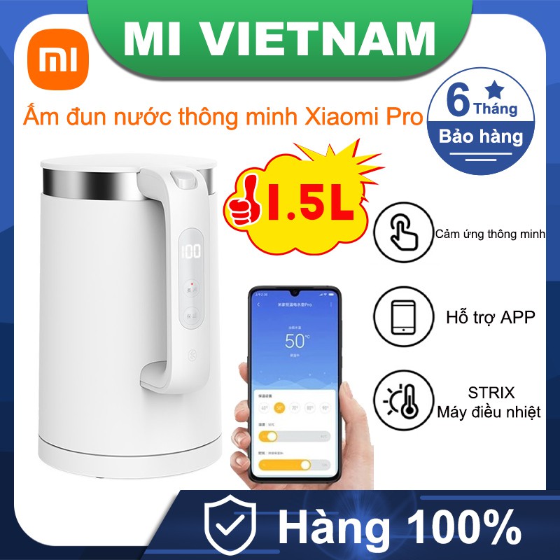 Ấm đun nước thông minh Xiaomi Pro 1800W MJHWSH02YM Kết nối Smartphone