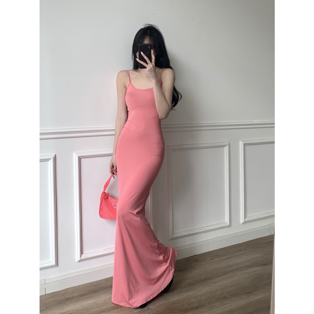 Cocory vn Đầm Đuôi Cá Không Tay Eo Cao Thời Trang Dành Cho Nữ