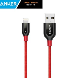 Cáp Lightning bện nylon ANKER Powerline+ (chuẩn Apple MFi) - dài 0.9m [Có Bao Da]