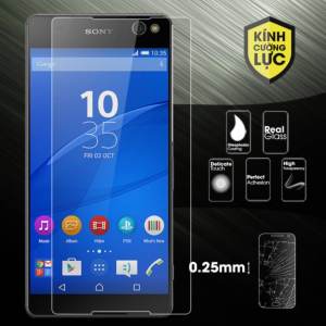 Kính Cường Lực Sony Xperia C5 Dual Ultra Phụ Kiện Đầy Đủ (Trong Suốt)