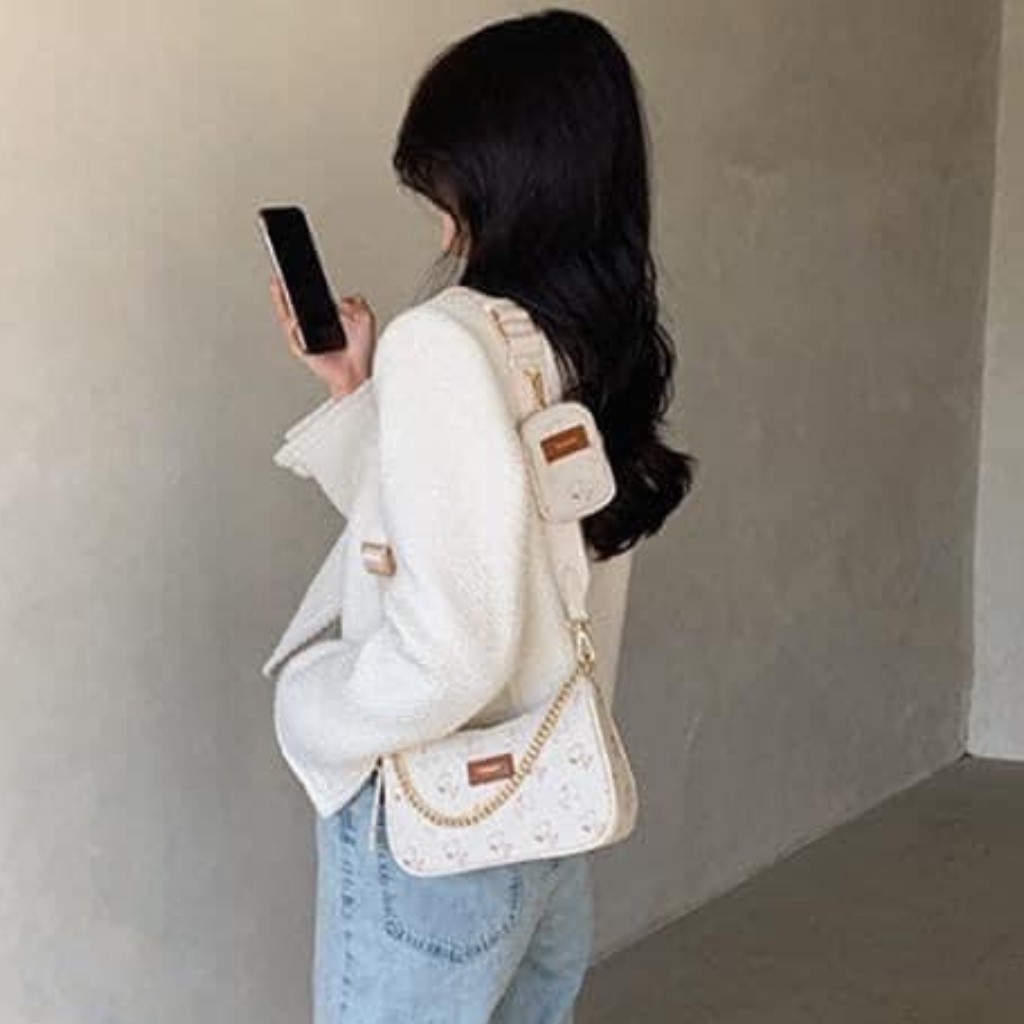 Túi Xách Nữ, Túi Đeo Chéo Nữ Spoony Dây Đeo Bảng To Hàng Quảng Xinh Đẹp TX019108
