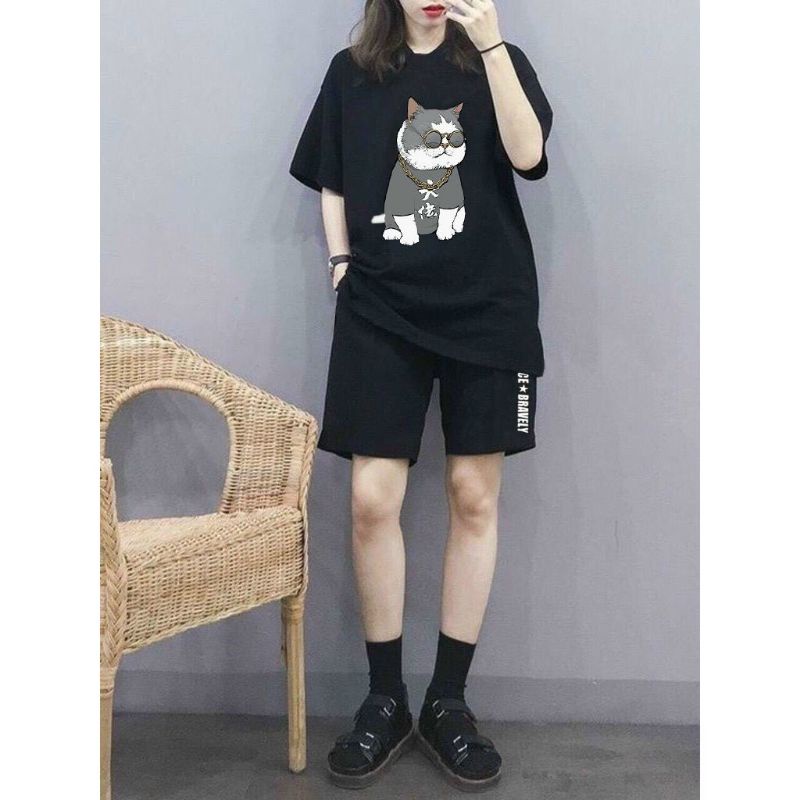 Set quần áo thể thao nam, Bộ thun hè nam, bộ đồ nam thun mè thoáng mát