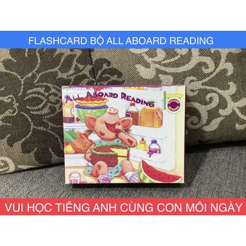 HỘP THẺ BỘ ALL ABOARD READING - 2 MẶT