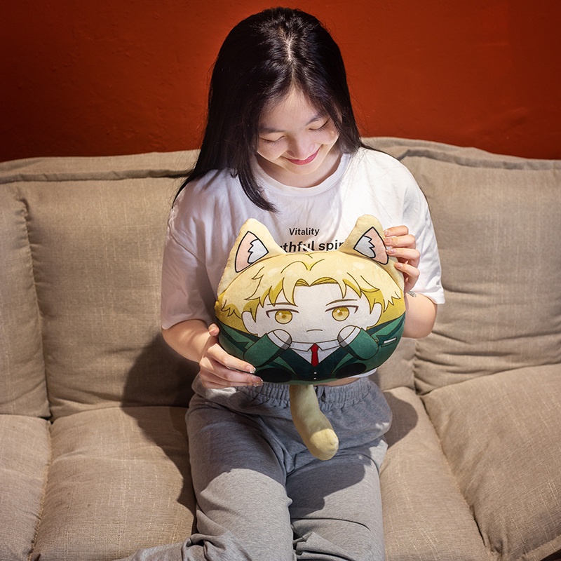 Gối Nhồi Bông Hình Nhân Vật Hoạt Hình Anya Spy X Đáng Yêu 30CM