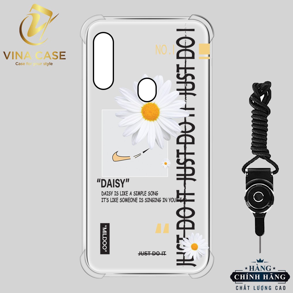 Ốp lưng OPPO A31 Hoa Cúc Peaceminusone chống sốc trong(sản phẩm có 6 mẫu)-Tặng kèm dây đeo điện thoại