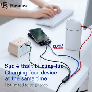 CÁP SẠC LIGHTNING - TYPE C - MICRO BASEUS RAPID 3.5A 4 IN 1 CHÍNH HÃNG