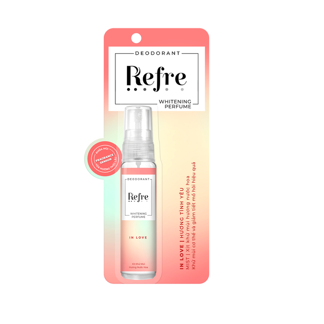 Xịt Khử Mùi Dưỡng Trắng Hương Nước Hoa Refre Whitening Perfume In Love - Hương Tình Yêu 30ml