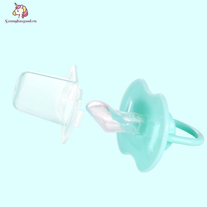 Núm ti bằng silicone cho bé từ 0-18 tháng tuổi