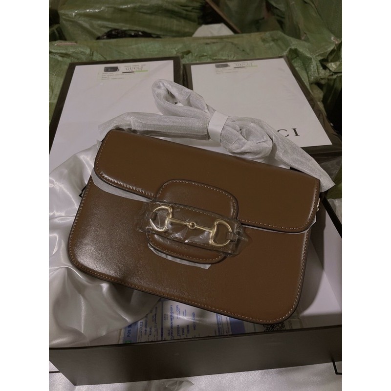 Túi kẹp nách 1955 da thật