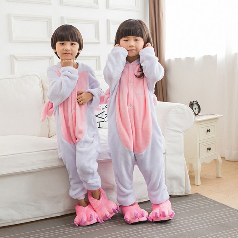 Bộ Áo Liền Quần Cosplay Kỳ Lân Màu Hồng Đáng Yêu Cho Bé Gái