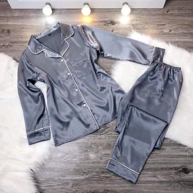 Bộ ngủ lụa dài tay đẹp | BigBuy360 - bigbuy360.vn