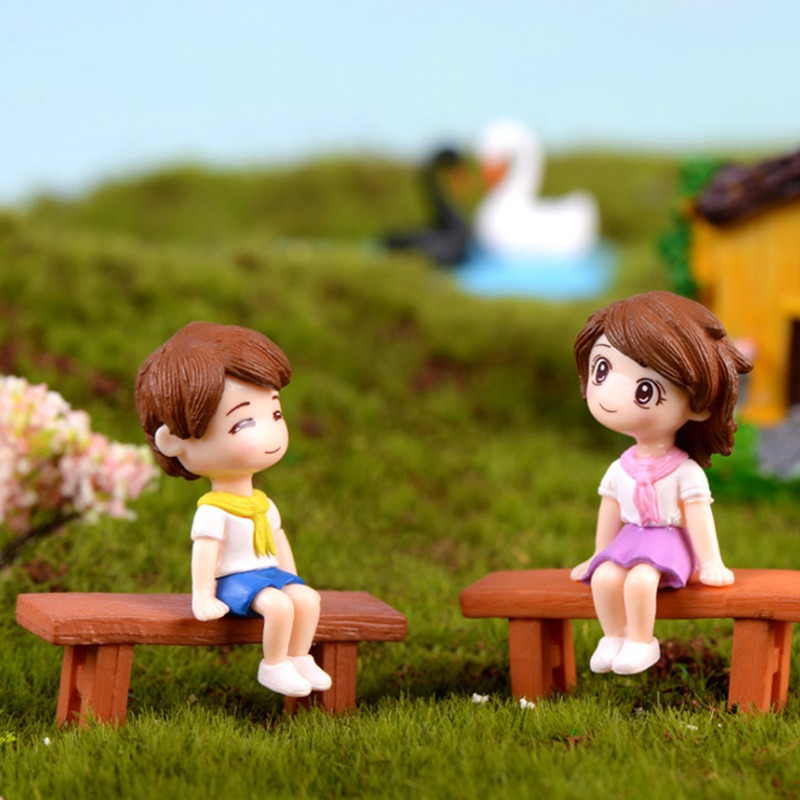 Set 3 Mô Hình Cặp Đôi Trang Trí Sân Vườn